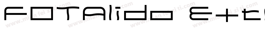 FOTAlido Extra expanded字体转换